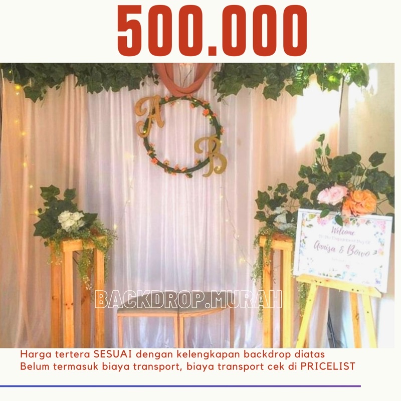 sewa backdrop lamaran nikah akad khitanan aqiqah murah jakarta bogor depok tangerang bekasi cibinong