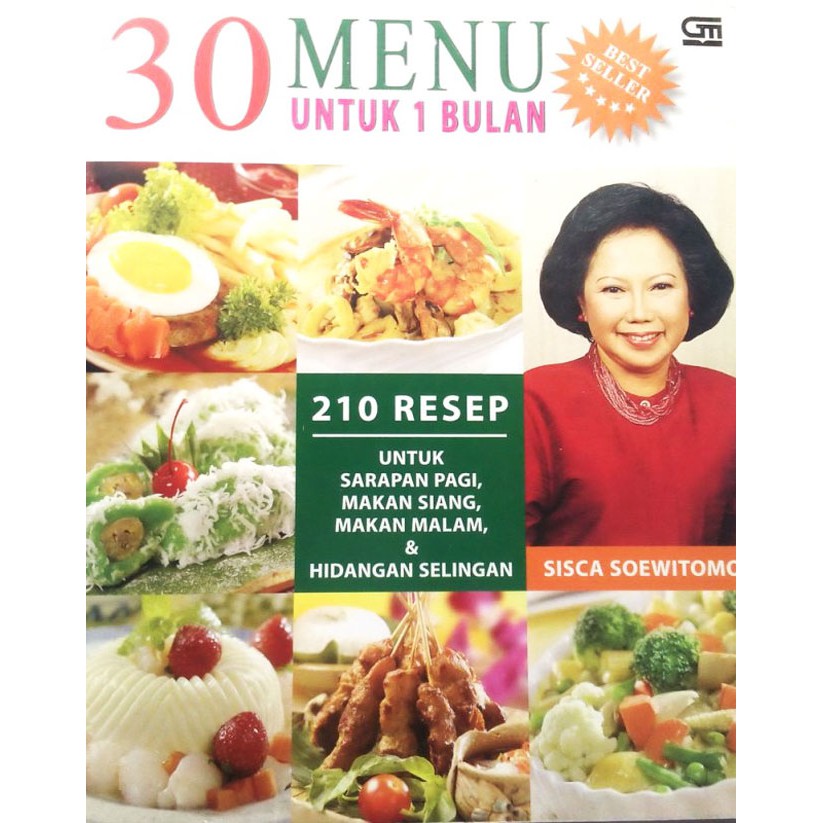 Buku Resep Masakan 30 Menu Untuk 1 Bulan 210 Resep Untuk Sarapan Pagi Sisca Soewitomo Shopee Indonesia