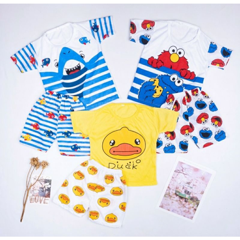 SETELAN BAJU ANAK LAKI-LAKI/SETELAN BAJU KARAKTER/KAOS KARAKTER