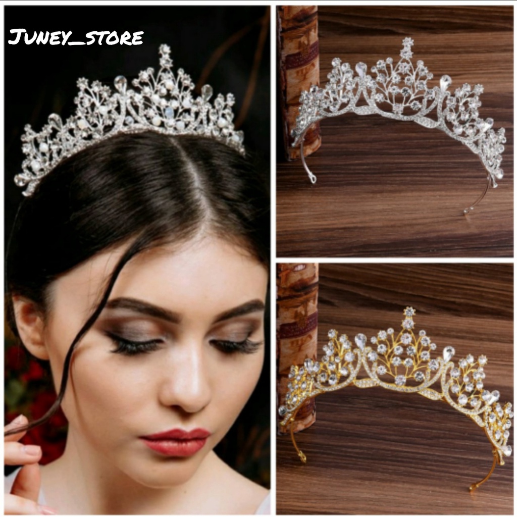 Akasia Crown Silver - Bridal Crown - Mahkota Pengantin Bridesmaid