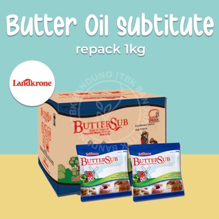 

butter-mentega- butter oil substitute (bos) buttersub milky landkrone repack - 500gr -mentega-