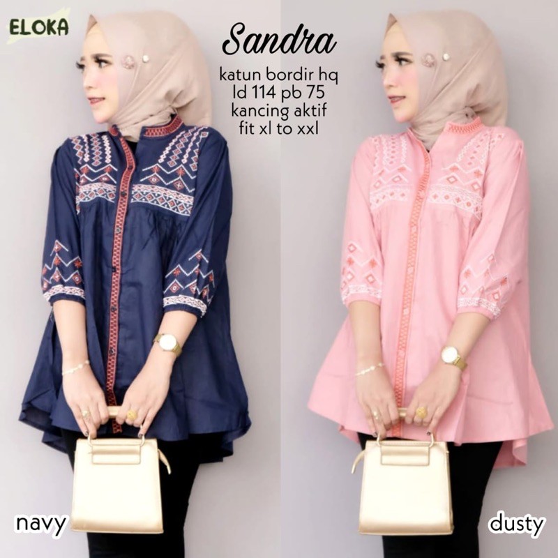 READY STOCK SANDRA TUNIK ORYGINAL BY ELOKA