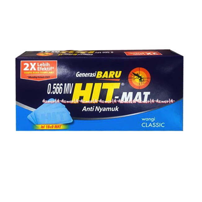 HIT Mat Refill Anti nyamuk Obat nyamuk Electri Mat Hit-Matt isi 18 Free 6mat Hit Matt Listrik