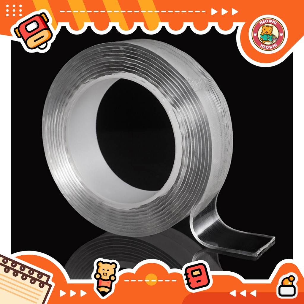 

Double Tape Selotip Nano Ajaib 2 Sisi Kuat Dicuci Tanpa Bekas Multifungsi HP0004