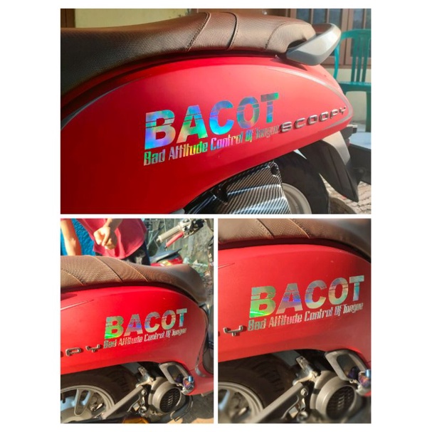 Stiker BACOT cutting