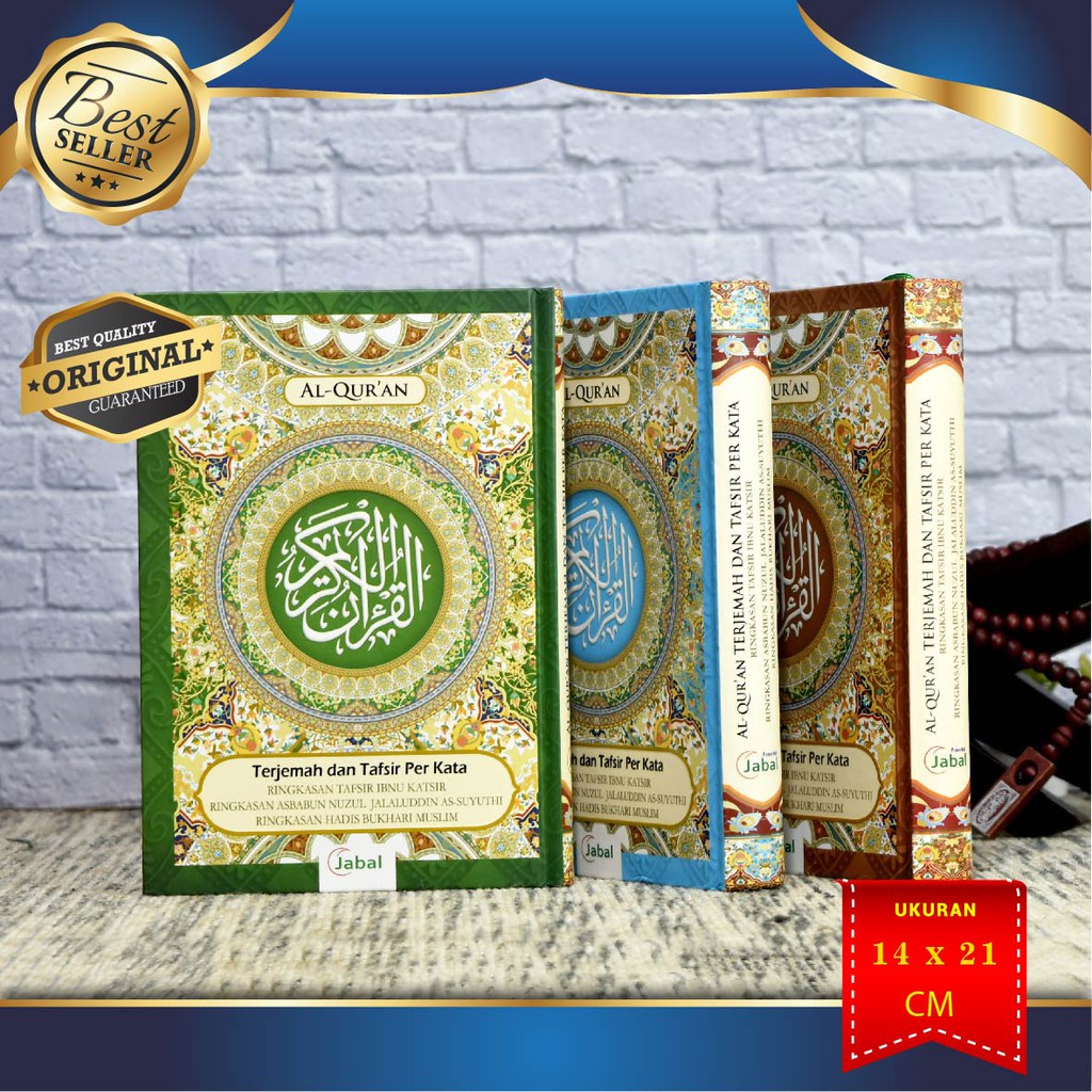 ORIGINAL - Al Quran A5 Jabal Terjemah Dan Tafsir Perkata, Alquran 30 Juz, Al Quran Ukuran 15x21 cm