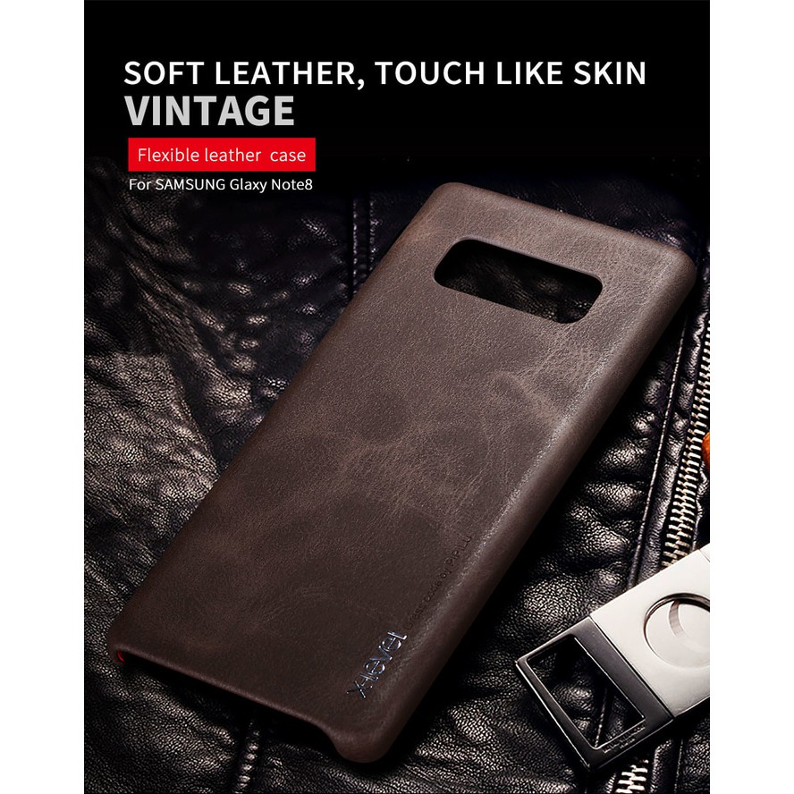BIG PROMO X-LEVEL VINTAGE Samsung Galaxy Note 8 case hp leather kulit back cover
