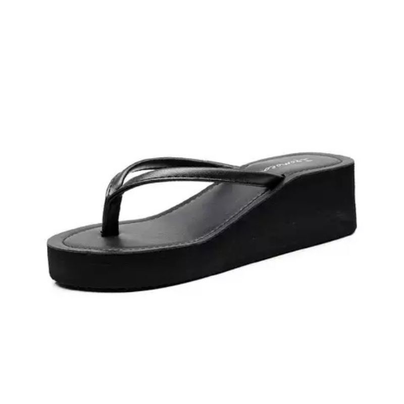 Sandal Wedges Spon Wanita Jepit ipomoea | wedges spon jepit simple ( Ipo wgs 01)