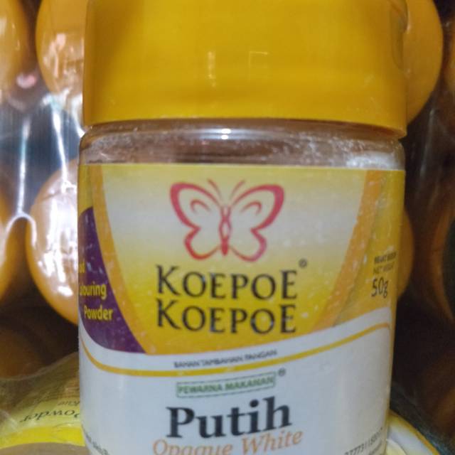 

pewarna putih kupu kupu 50r