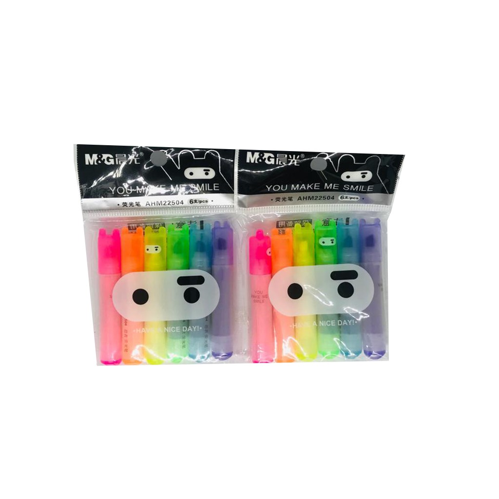 

M&G Chisel Tip mini Highlighter, 6colors mixed