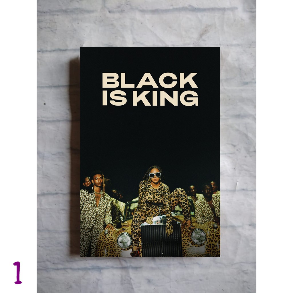 Poster Black Is King Beyonce film serial tv series hiasan dinding kayu dekorasi ukuran A3