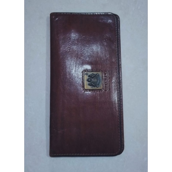Dompet kulit asli wanita tipis merk Checkers