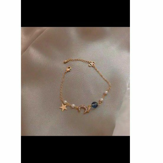 gelang liontin cantik - gelang tangan fashion - gelang wanita berlian