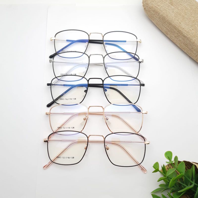 Frame Kacamata Wanita unisex | Kacamata korea | kacamata minus photocromic 8863
