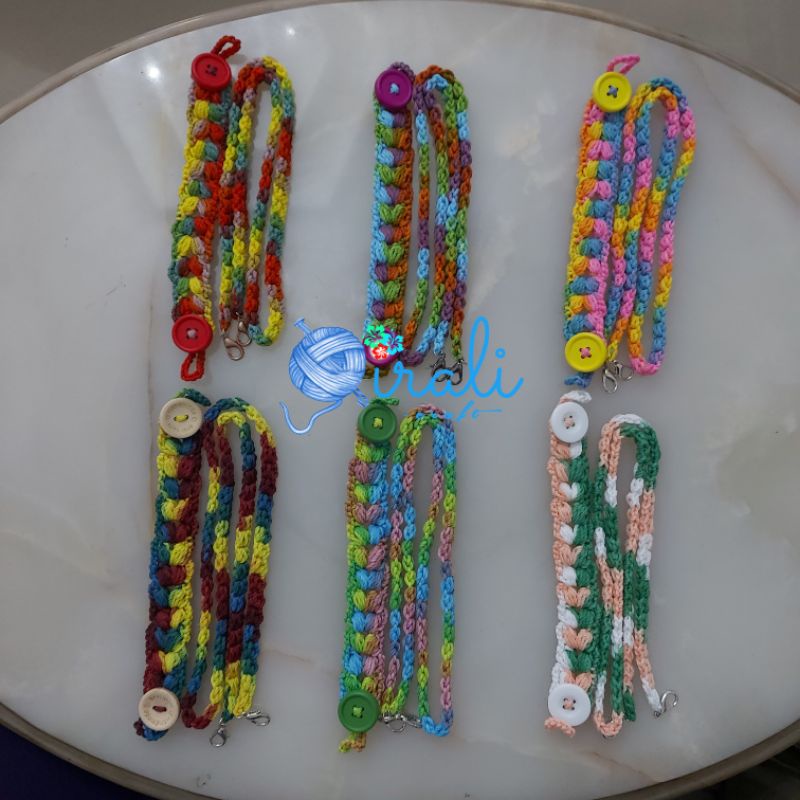 Paket Set Rajut Masker Konektor & Tali Masker / Set Mask Connector & Mask Strap