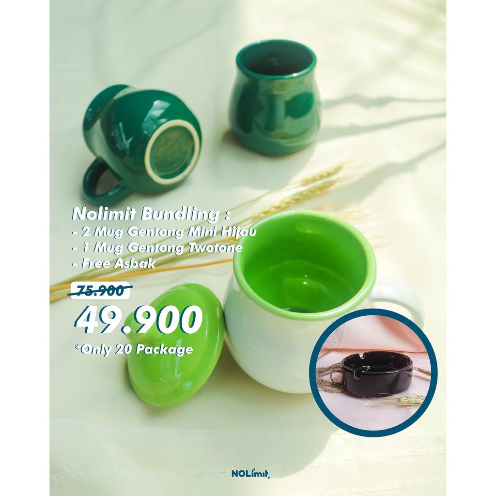 PROMO PAKET  BUNDLING 3 PCS MUG KERAMIK  MUG WARNA MUG POLOS 