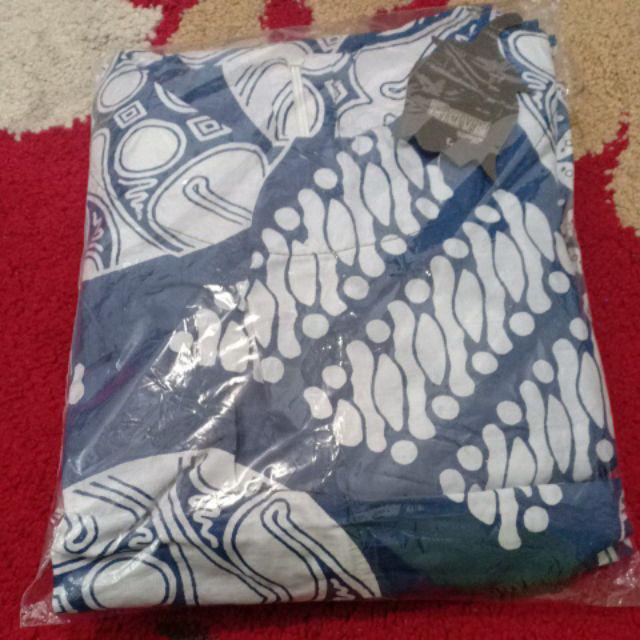 Gamis Rempel Lawasan Indigo Busana Batik Wanita Cantik Modern Casual Formal Katun Premium Eksklusif