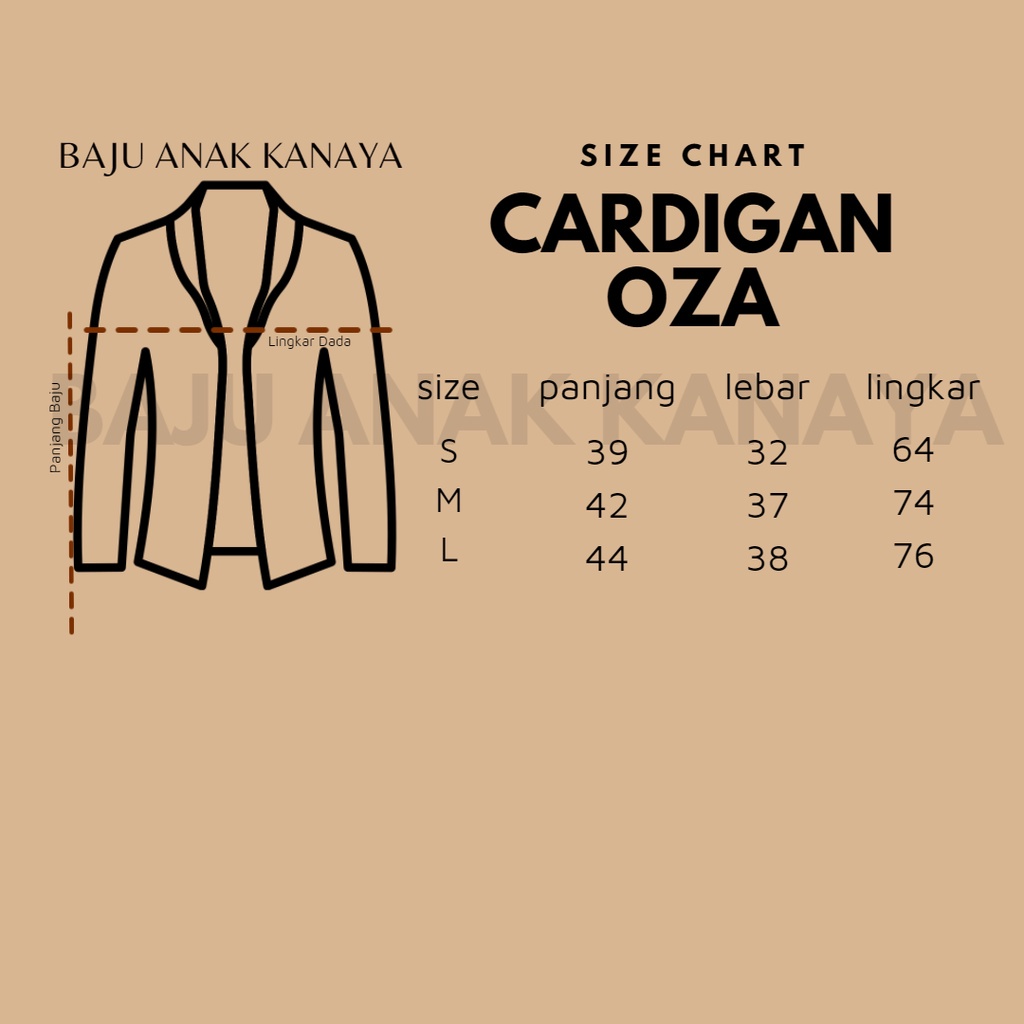 2-5TH CARDIGAN ANAK OZA CARDIGAN ANAK PEREMPUAN DAN LAKI-LAKI OUTER ANAK UNISEX