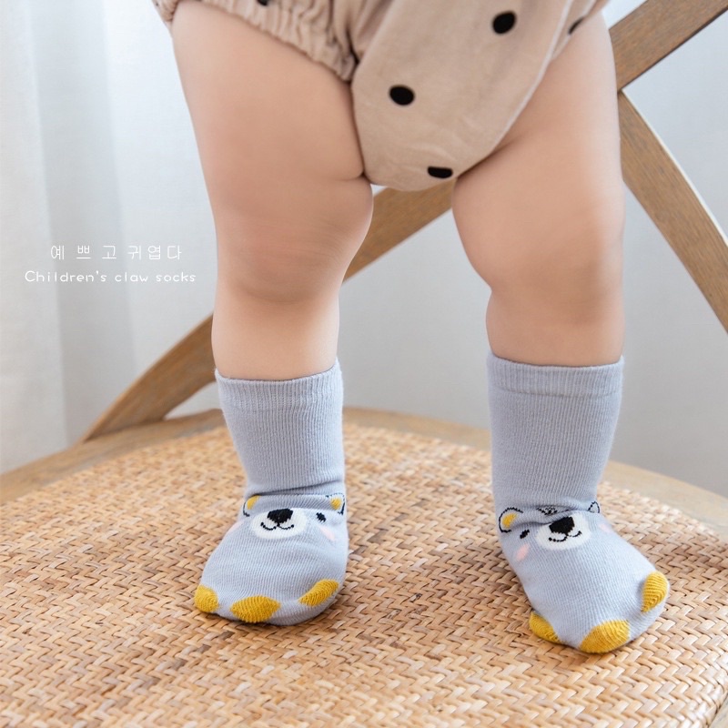 Kaos Kaki Bayi dan Anak anak Karakter Hewan seri B dengan anti slip