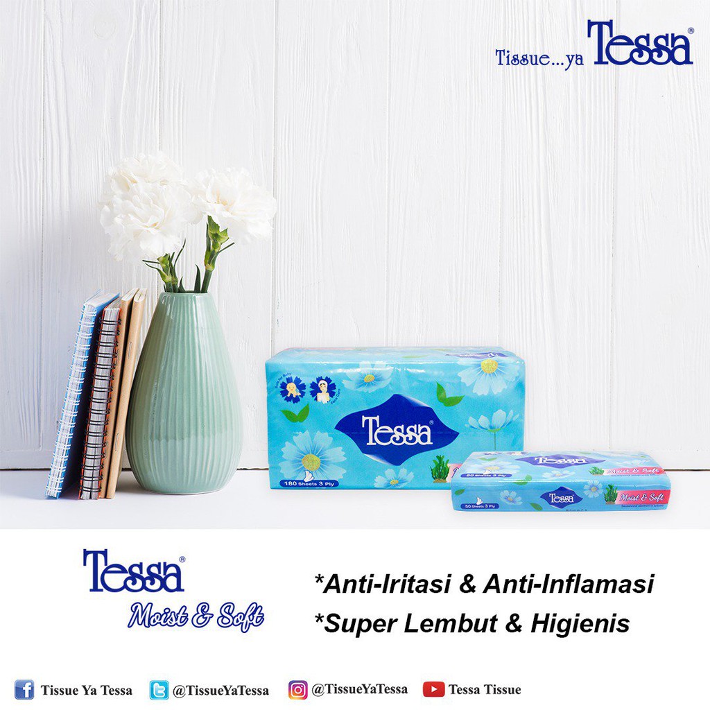 Tessa Moist &amp; Soft Tissue 180 Sheet