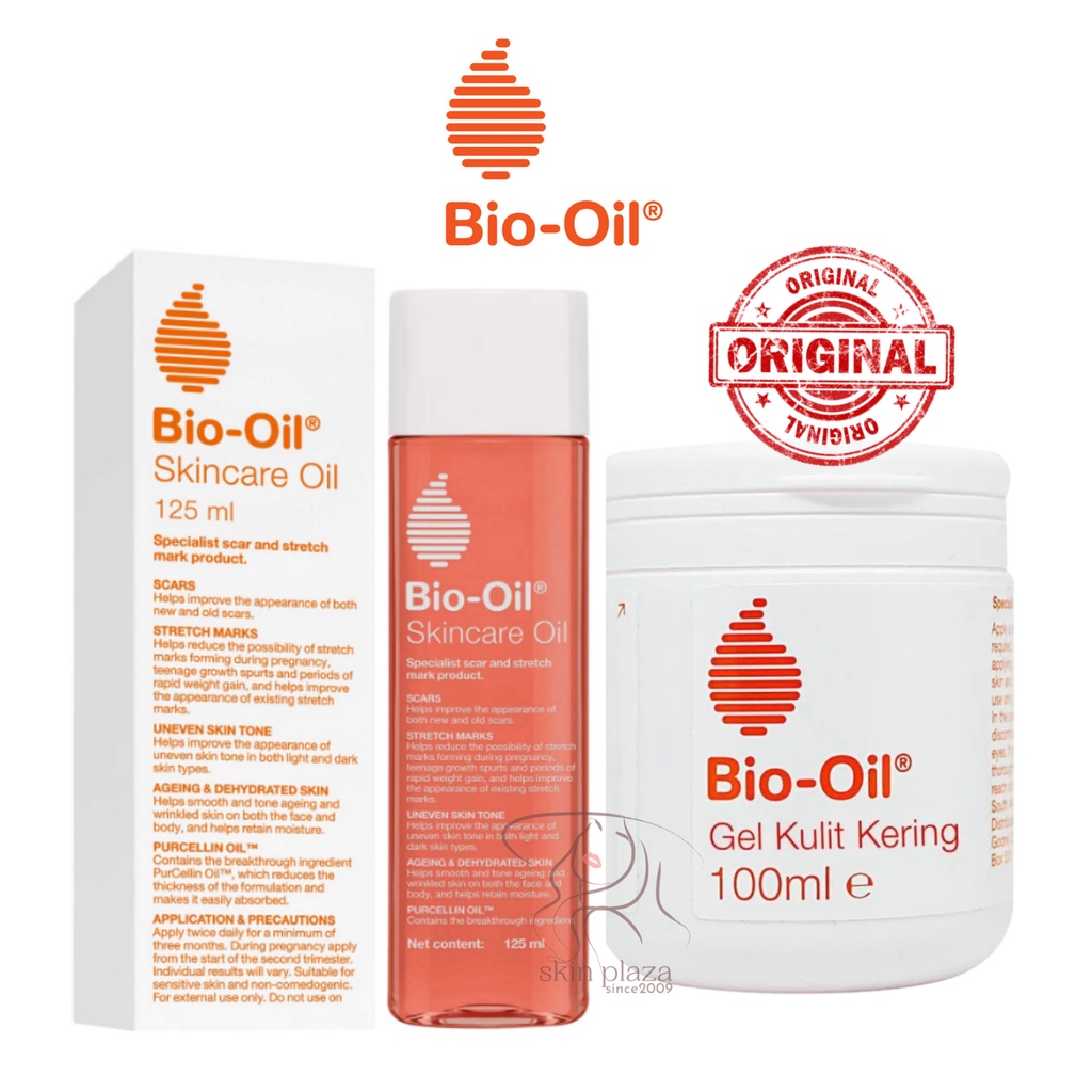 Bio Oil Penghilang Bekas Luka ANTI SCAR &amp; Stretchmark &amp; Selulit BIO OIL Dry Skin GEL Bio Gel BPOM 125ml 100ml 200ml