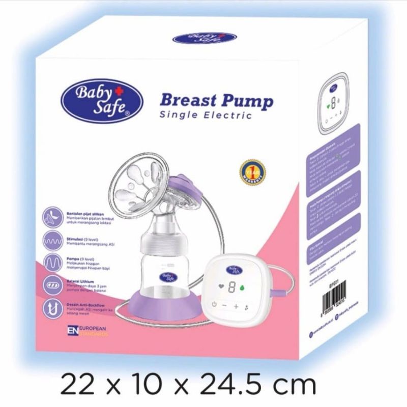 Baby safe breast pump single electrik