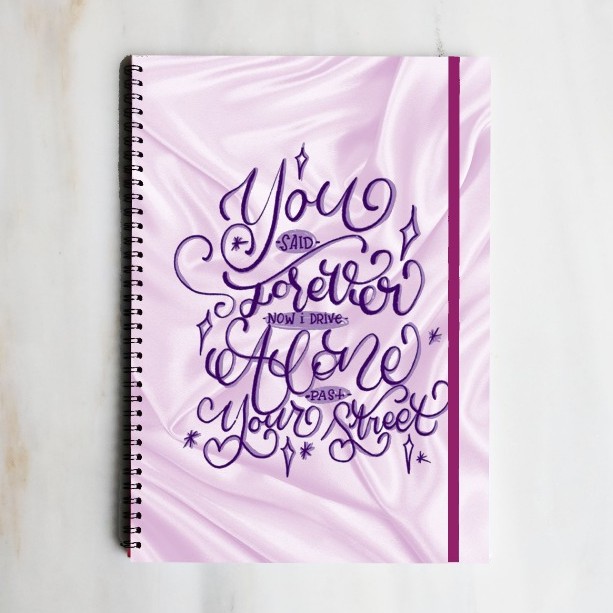 

DRIVER LICENSE Olivia Rodrigo Quote Spiral Ruled Notebook Journal Buku Tulis Catatan Sekolah Kuliah