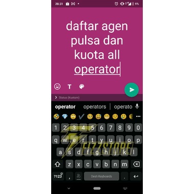 daftar agen pulsa dan kuota all operator