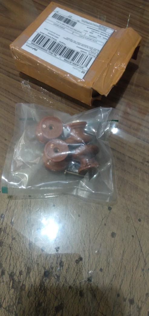 Tarikan Laci Handle Pintu Lemari Cabinet Kitchen Set Bahan Plastik Motif Kayu Handel Plastics Knob