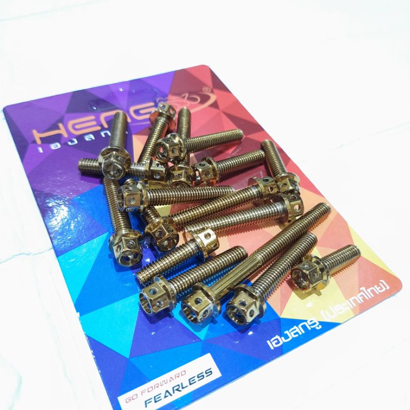 BAUT PROBOLT MODEL HENG FLOWER CVT BLOK MESIN BEAT SCOOPY RX KING NINJA R RR 150 HARGA 1SET