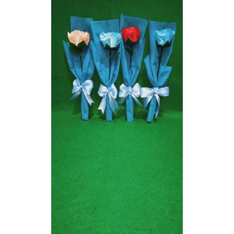 Buket Bunga Satin Satuan