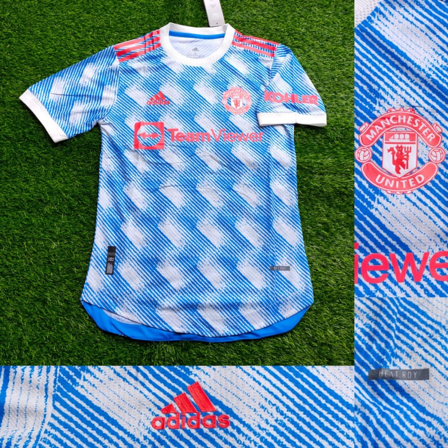 PLAYER ISSUE JERSEY EMYU MU MANCHESTERR UNITEDD AWAY 2021/2022 GRADE ORI