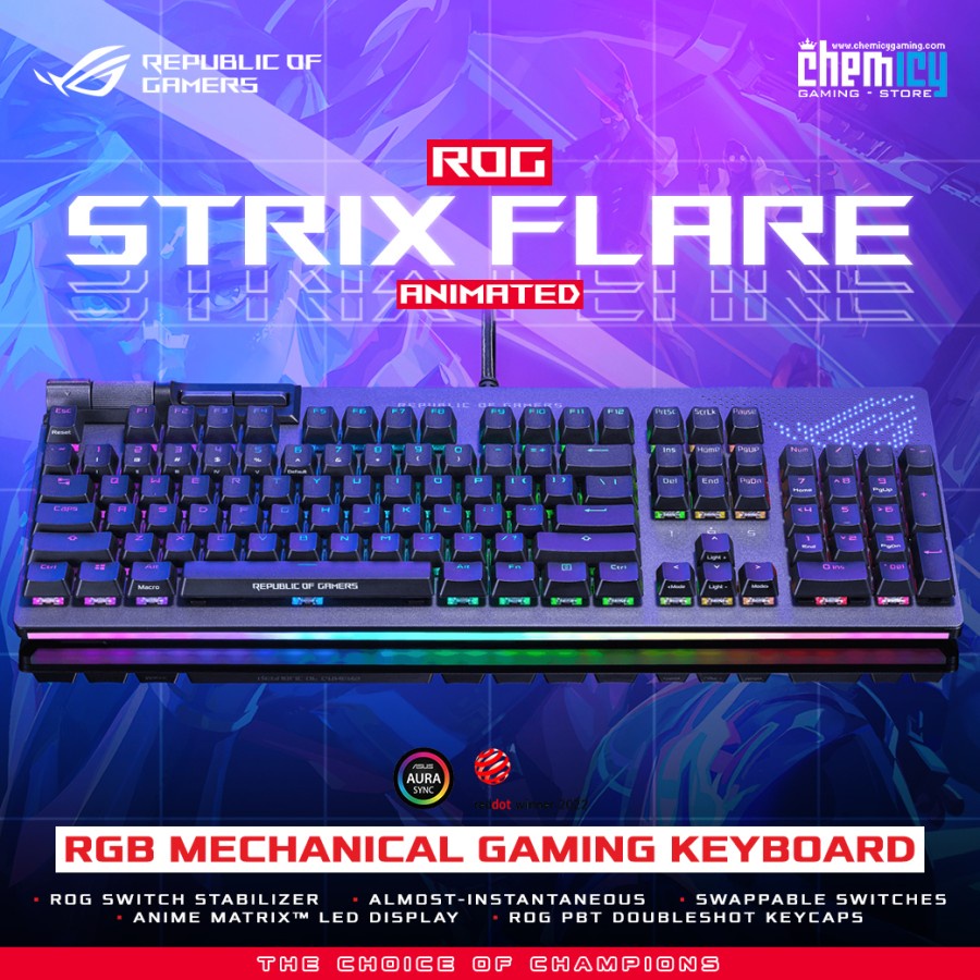 Asus ROG Strix Flare II Animate RGB Mechanical Gaming Keyboard