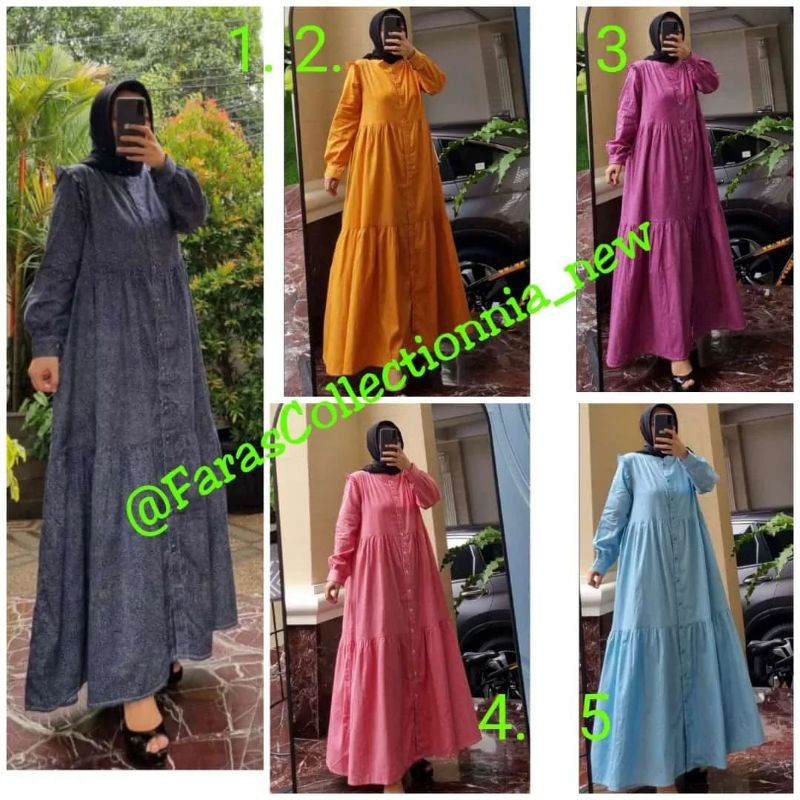 Gamis Katun Jepang *bintik Ori By Edness Kayla