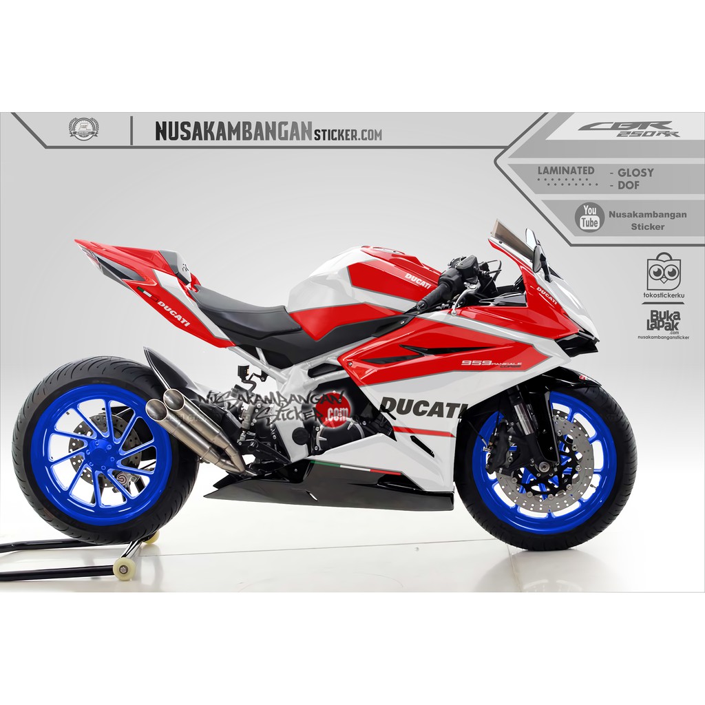 Decal CBR 250 RR – Ducati red