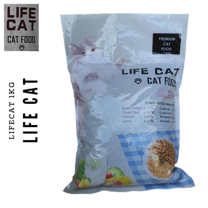 Life Cat 1kg - Makanan Kucing Dewasa Lifecat Baim Wong