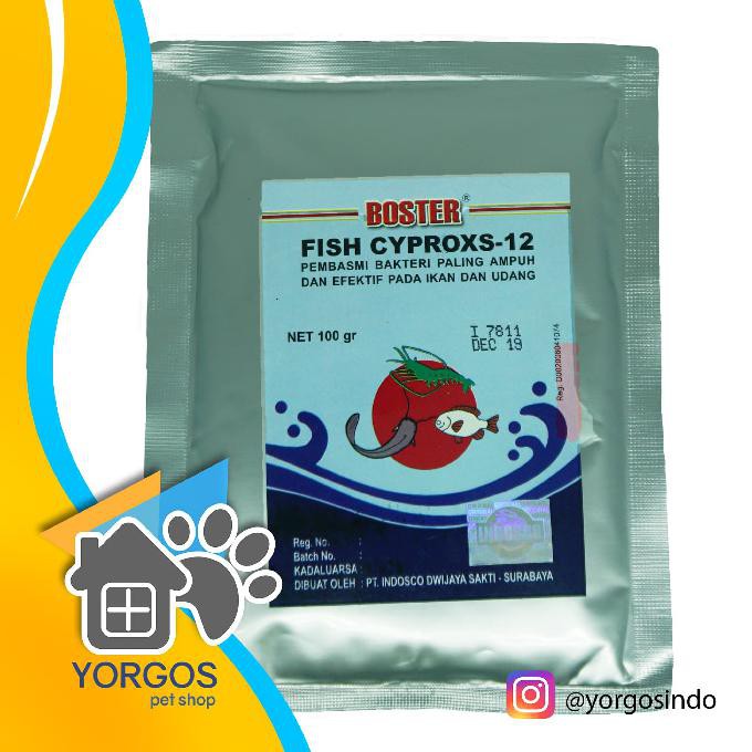 

TERMURAH Boster Fish Cyproxs 12 Antibiotik Ikan Ciprofloxacin HEMAT 30%