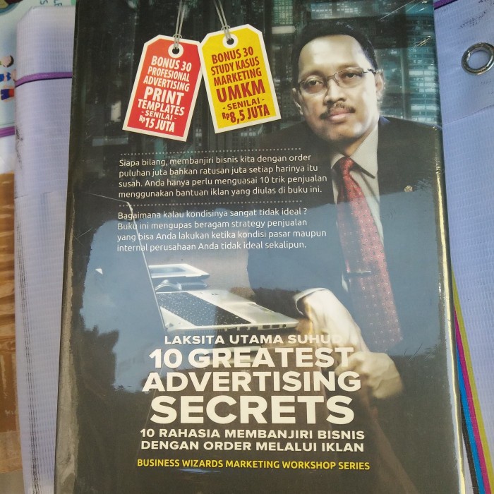 Buku 10 Greates Advertising Secrets oleh Laksita Utama Suhud