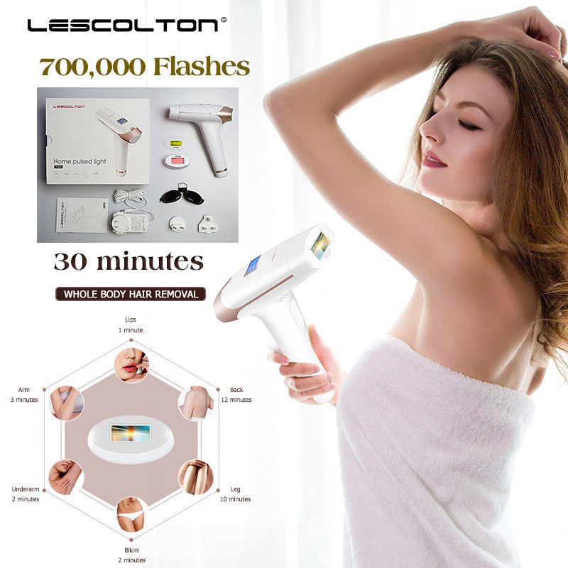 lescolton 3in1 IPL Hair Removal Machine T009i T009 IPL Epilator laser Penghilang