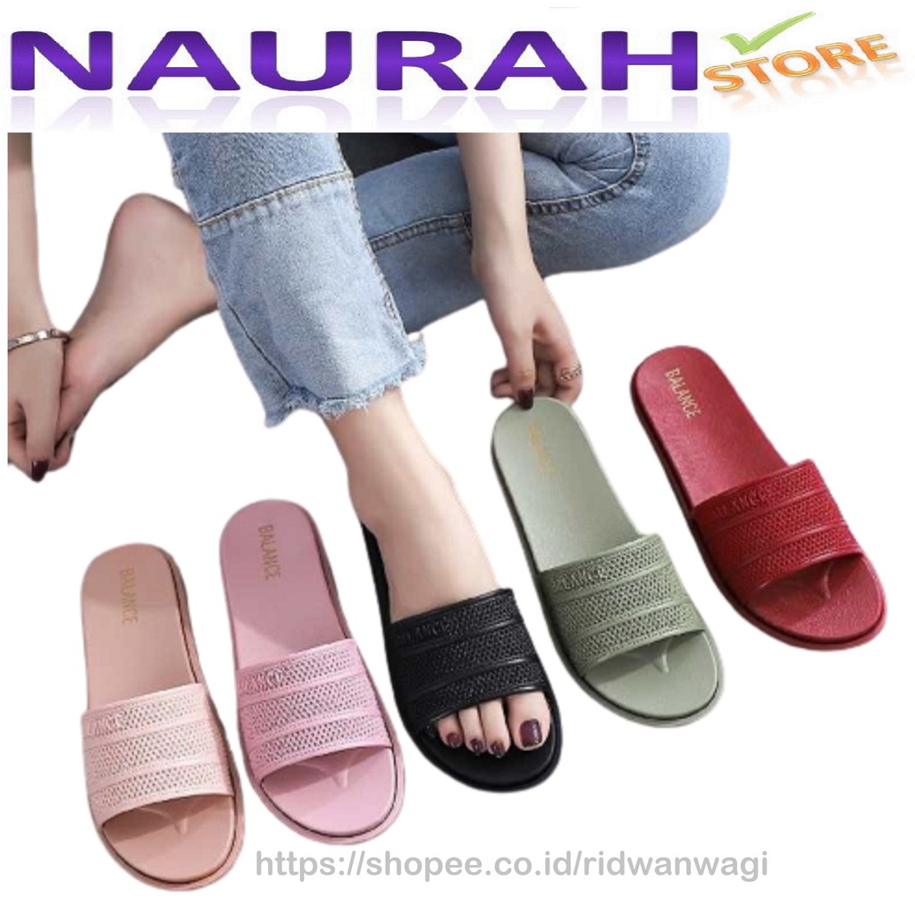 Balance 958 X1 Sandal Wanita Slop Jaring Baru 100% Original Sendal Jelly Impor Lentur Ringan Lembut