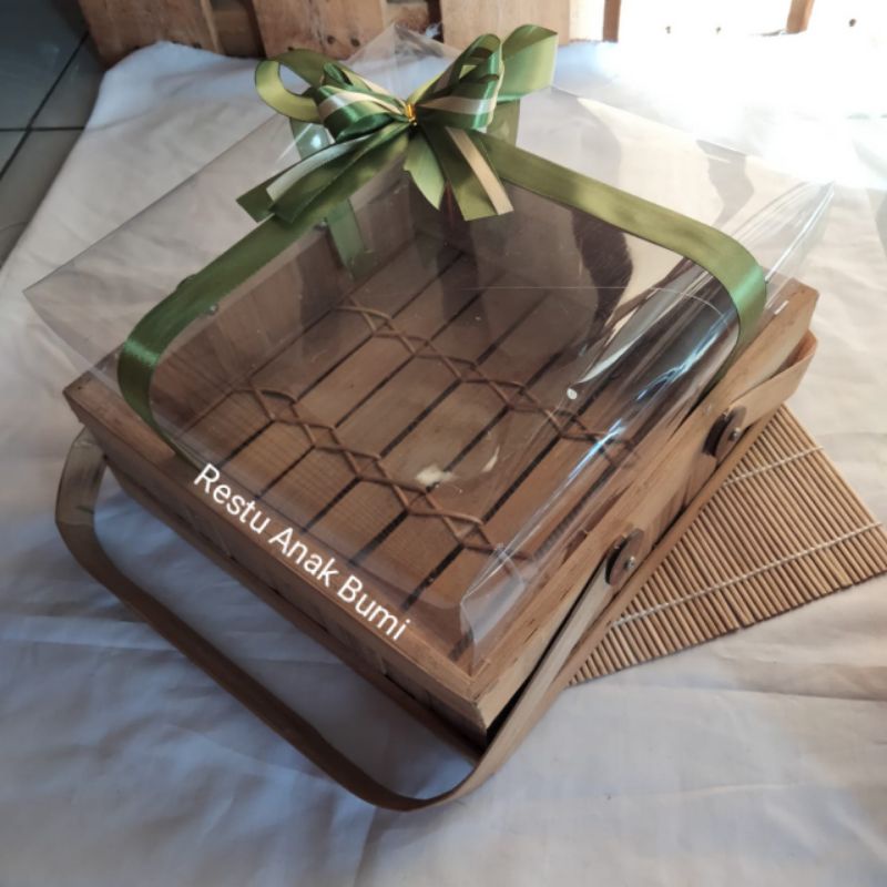 keranjang bambu 30x20cm / Anyaman bambu / bambu / Hantaran / Nikah / Seserahan / Lamaran / Box nasi 