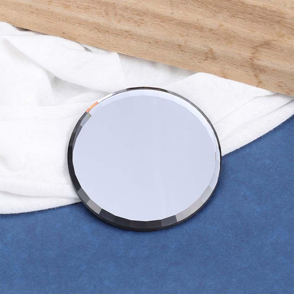 Mxbeauty Rak Mandi Bulat Pencampuran Warna Fashion Nail Art Praktek Tray Nail Drawing Plate Manicure Polish Gel Alat Kaca Palet Warna