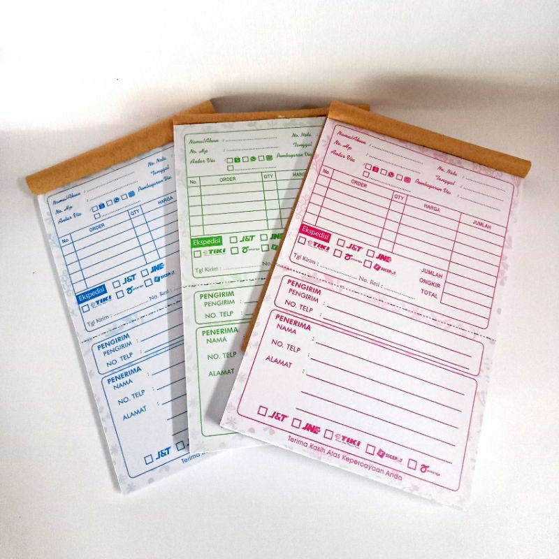 

NOTA PENGIRIMAN OLSHOP/NOTA 2 IN 1/NOTA OLSHOP
