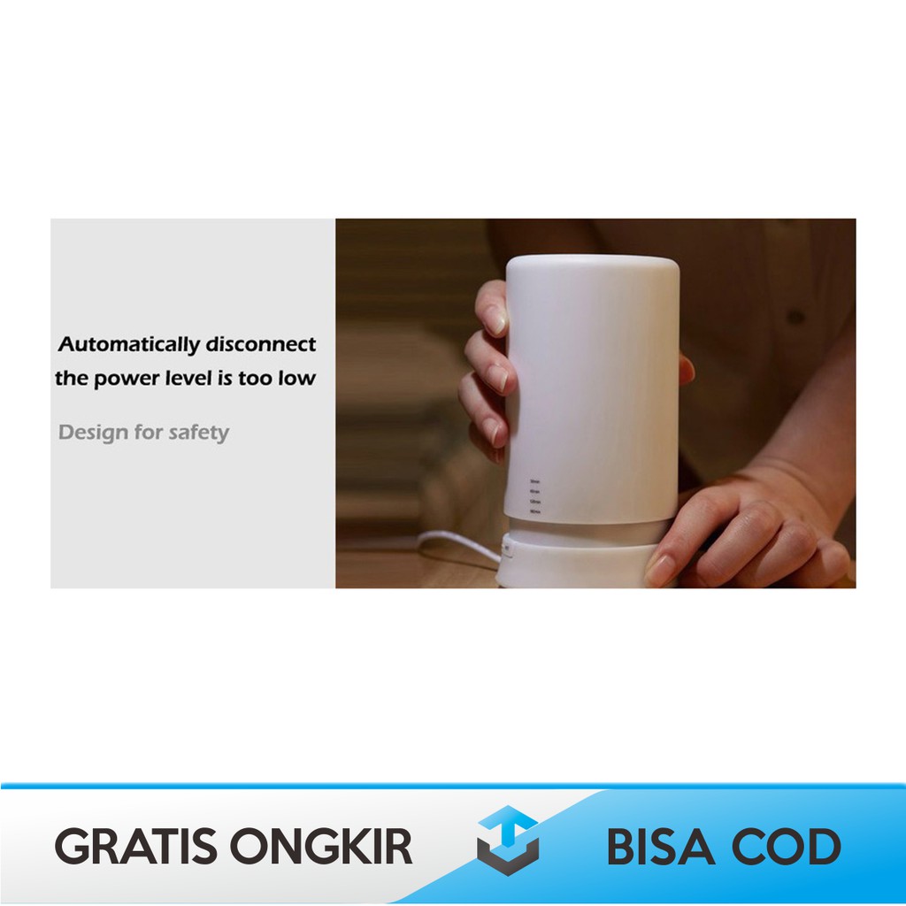 HUMIDIFIER AROMATHERAPY DIFFUSER RGB HUMI AJ213 TAFFWARE ORIGINAL - AROMATERAPI DIFUSER HUMI AJ213