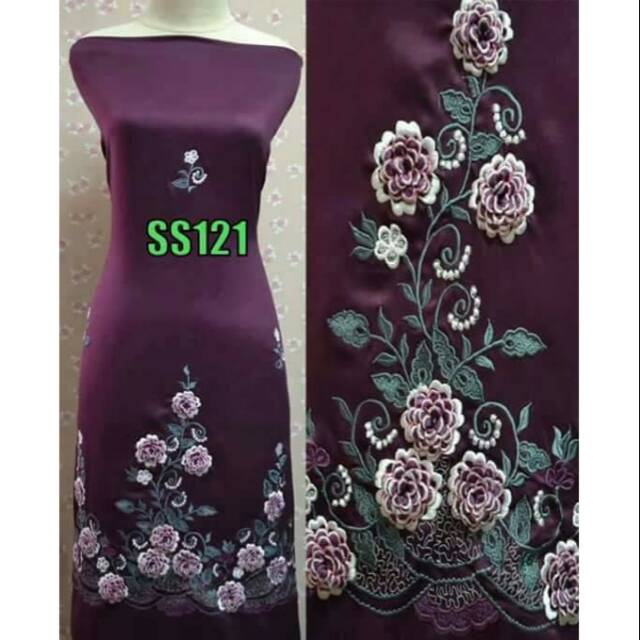 Bahan/Bakal Baju Kurung/Gamis Bordir Bukittinggi