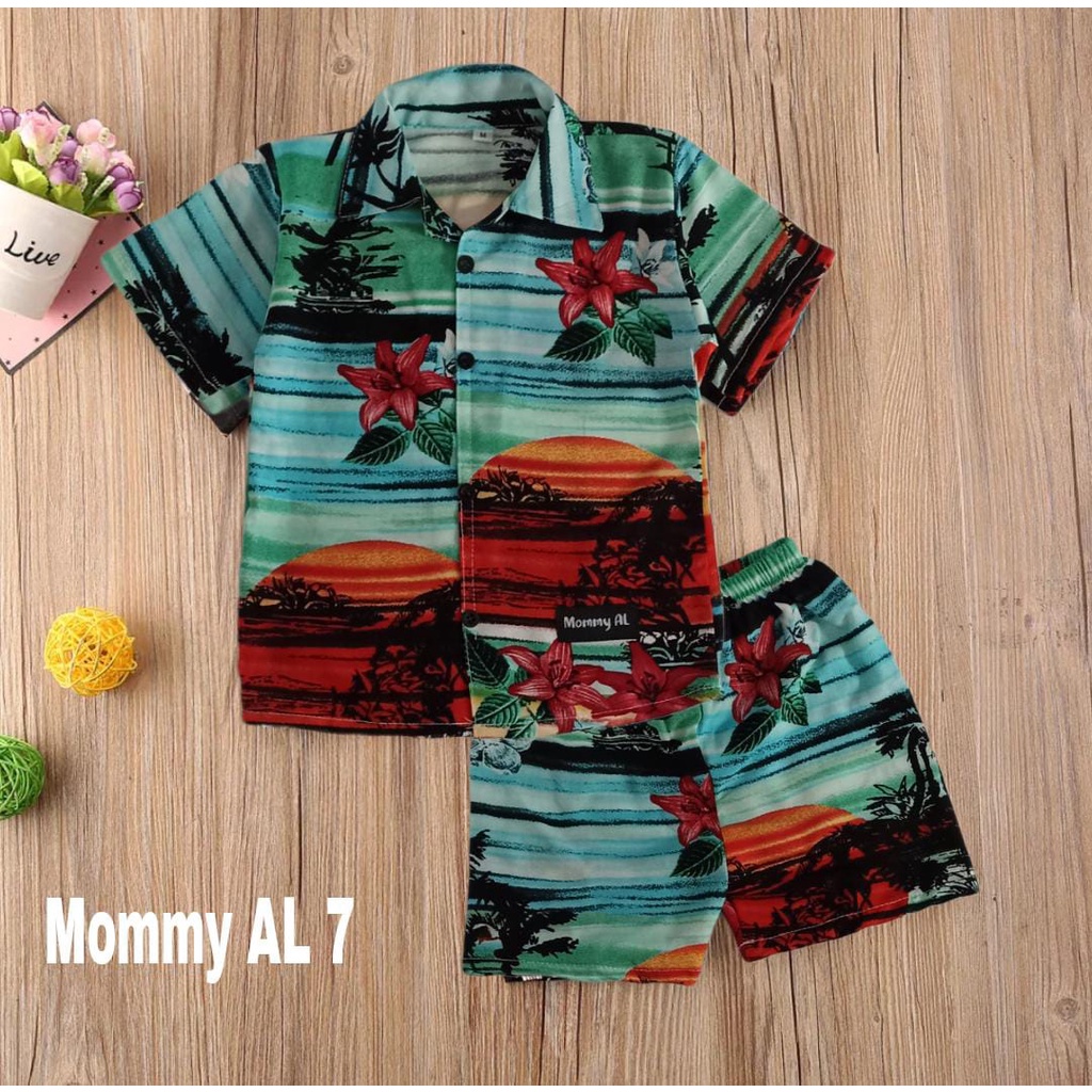 [MOMMY AL]SETELAN BAJU  RAYON ANAK 1-5 Tahun/PIYAMA ANAK/RAYON/OOTD