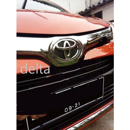 Emblim/Logo Variasi Toyota Chrome Plat Hitam for Toyota