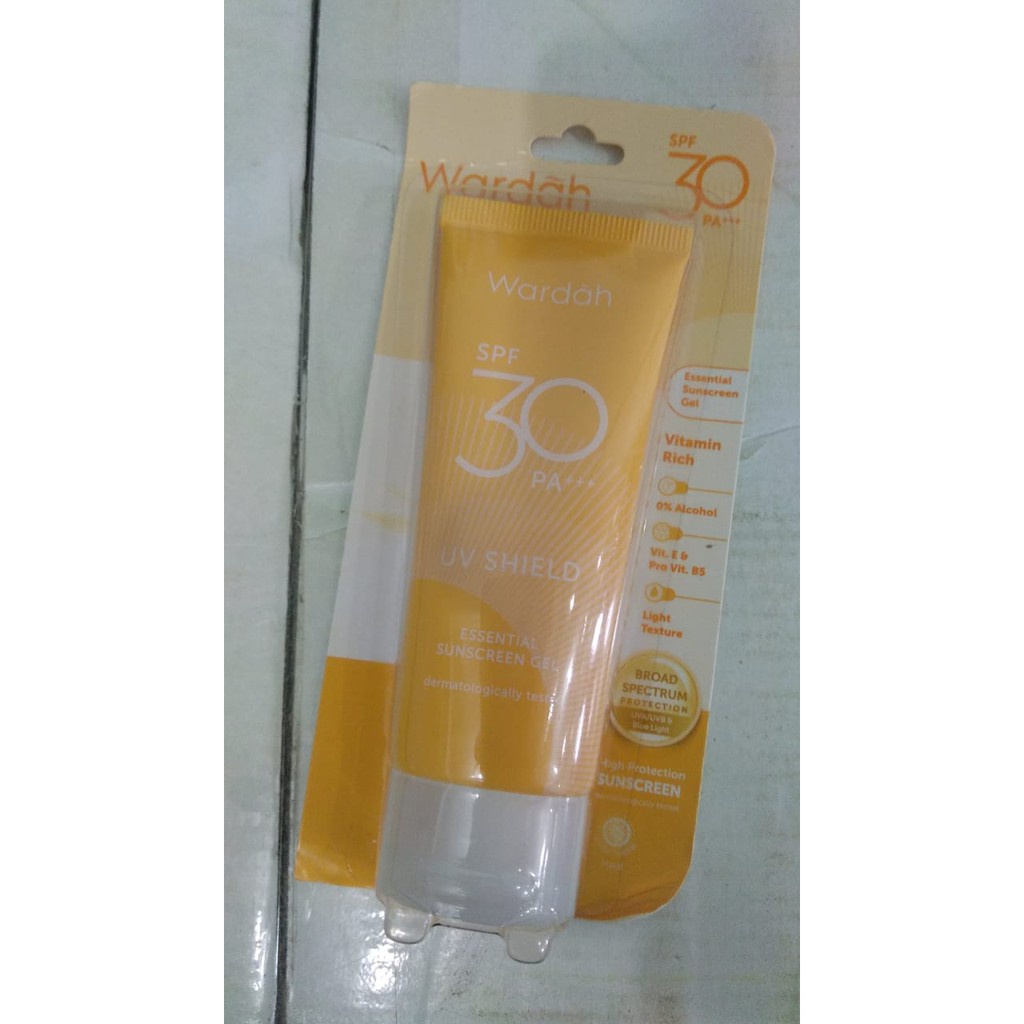 Wardah UV Shield Essential Sunscreen Gel SPF 30 PA +++ 40 ml  ||  Essential Sunscreen Gel Wardah