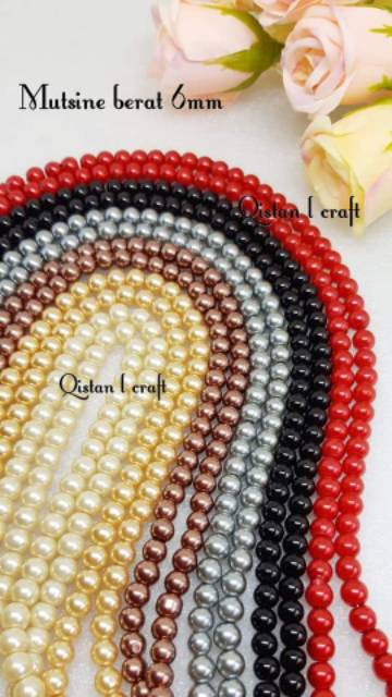 Mutiara berat sintetis 4mm 6mm 8mm