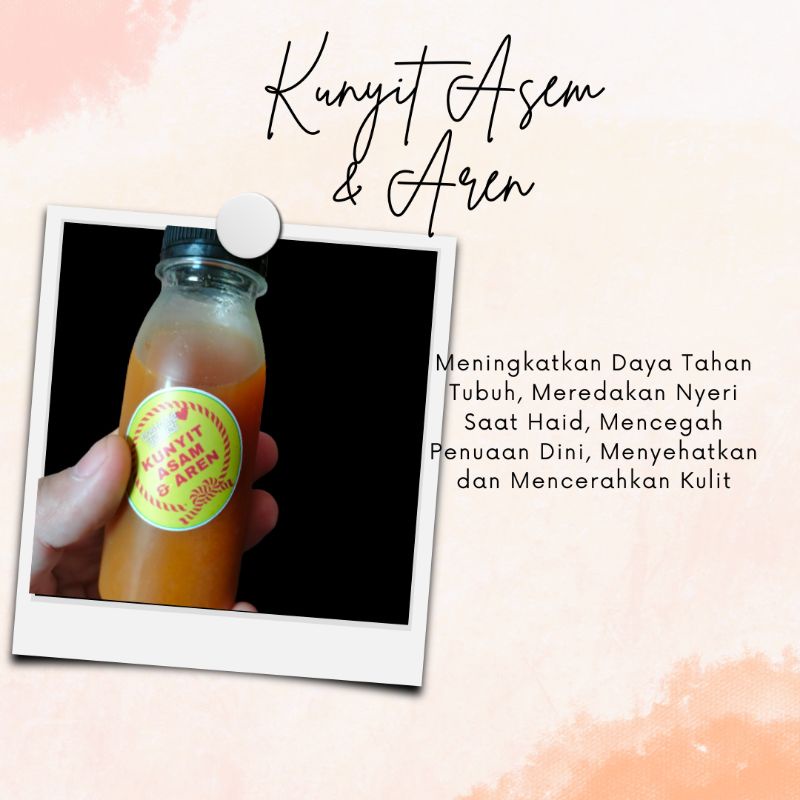 

Minuman Kunyit Asam - Kunyit Asam - Minuman Kunyit Asam Aren - Minuman Tradisional Kunyit Asam - Minuman Tradisional - Minuman Kunyit Asam 100Ml
